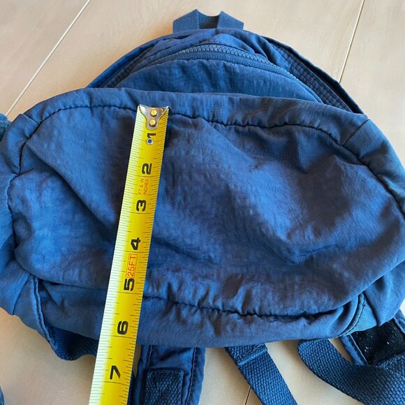 Kipling Challenger Medium Backpack With Furry Monkey Key Ring, Blue - Picture 11 of 11